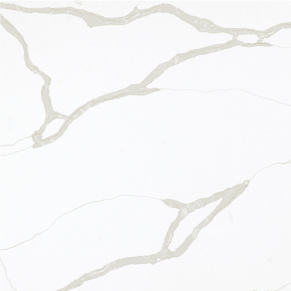 Classcial 2cm 3cm Calacatta ألواح حجر الكوارتز الذهب لأعلى الجدول