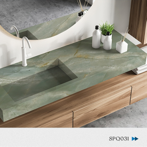 佛山市 3D プリント クォーツ ストーン フルボディ ホワイト/ブラック/ゴールド/グレー静脈 キッチン カウンタートップ/洗面化粧台/ダイニング テーブル/コーヒー カウンター用 環境に優しい