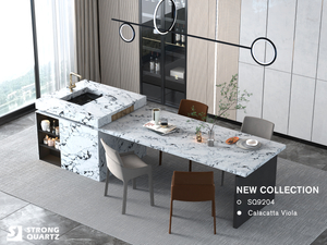 Поставщик плит из кварцевого камня премиум-класса по всему телу для проектов оформления отелей с карандашной кромкой/закругленной кромкой/ламинированной кромкой