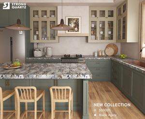 Искусственный свет через кварцевый камень для кухонной столешницы/островной поверхности/облицовки стен 